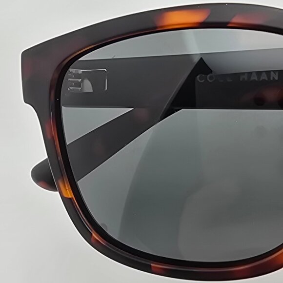 *SOLD* Cole Haan CH8003 215 Matte Tortoise Frame Polarized Green Lens Sunglasses - Picture 15 of 16